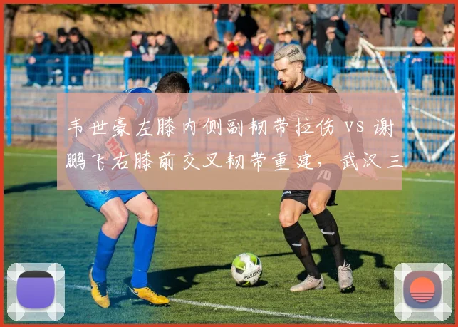 韦世豪左膝内侧副韧带拉伤 vs 谢鹏飞右膝前交叉韧带重建,武汉三镇边锋赛季报销